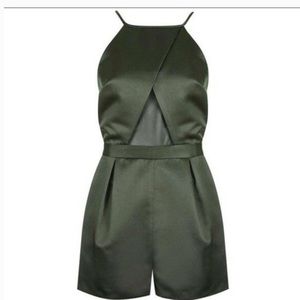 Satin & Mesh Topshop Romper